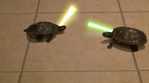 Turtles with light sabers